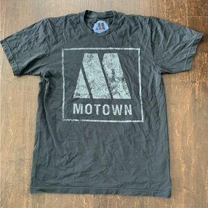 MOTOWN Detroit Music Logo Black T-Shirt Mens Medium